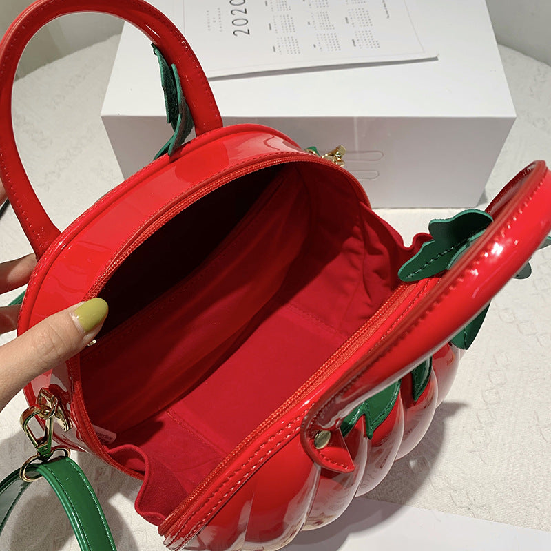 Pumpkin shape creative handbag