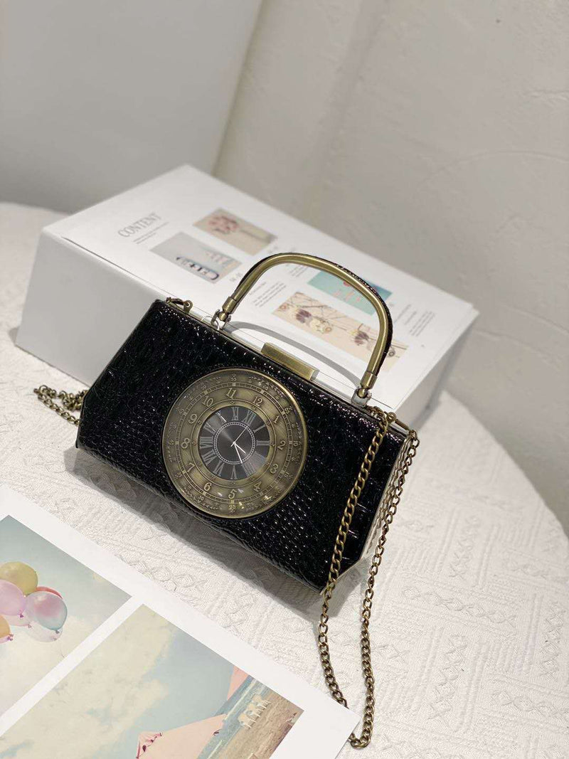 Clock bag personalized handbag