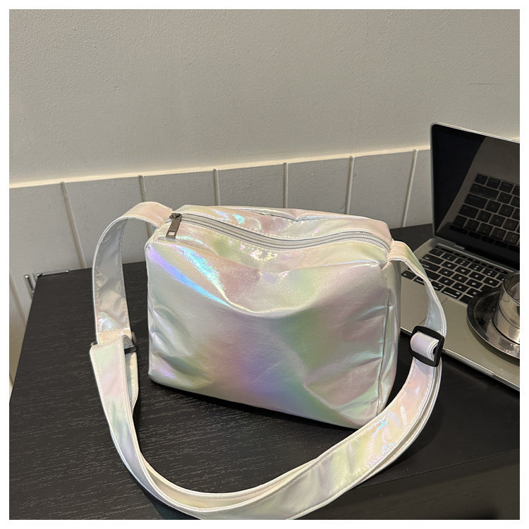 Reflective laser large-capacity Korean style fresh fairy bag going out crossbody bag