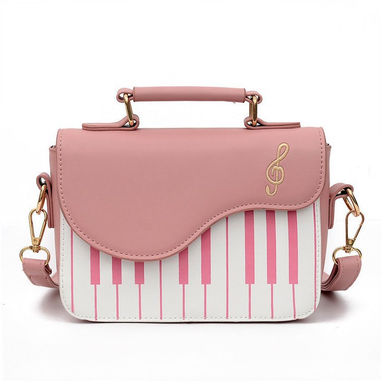 Piano Note Stylish Contrast Color Crossbody Bag