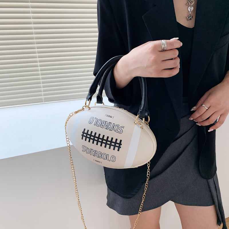 rugby mini chain crossbody bag