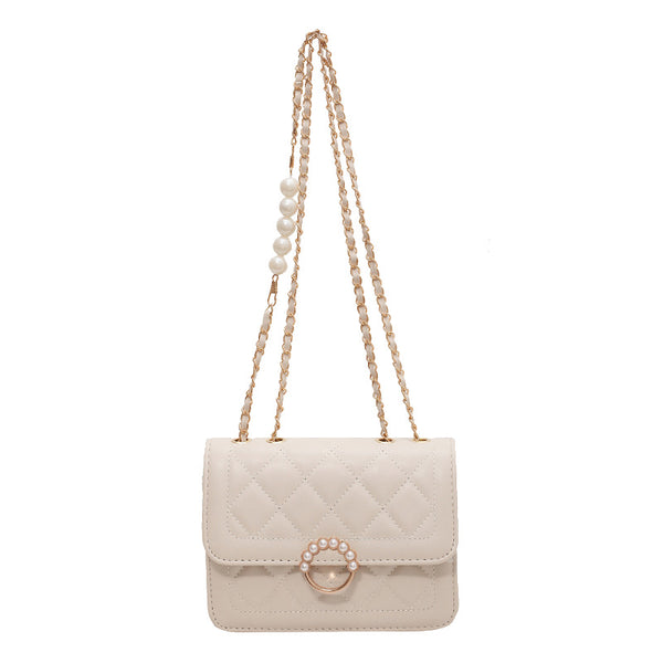 New Trendy Pearl Chain Crossbody Bag