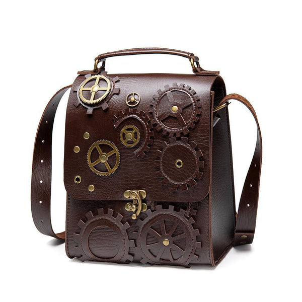 Steampunk retro style women's crossbody bag